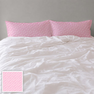King-sized Tossed Pink Stars Pillowcase