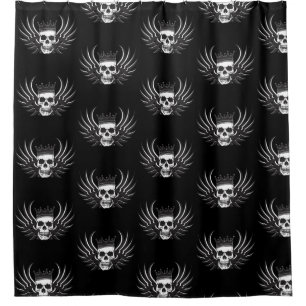 King Skull with Wings