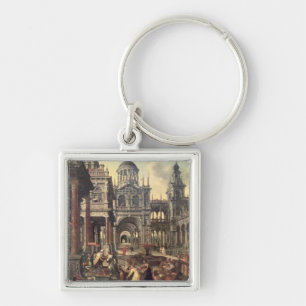 King Solomon and the Queen of Sheba Keychain