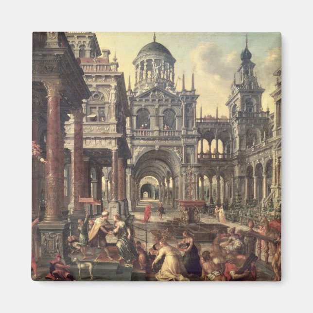 King Solomon and the Queen of Sheba Magnet (Front)