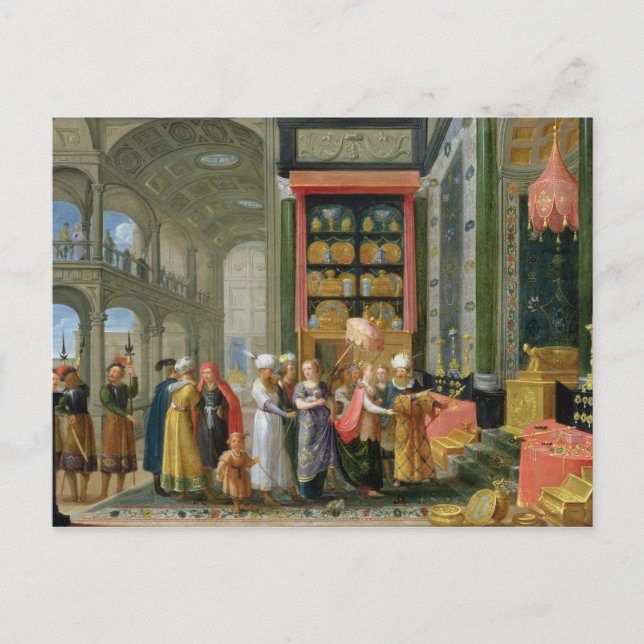 King Solomon and the Queen of Sheba Postcard (Front)