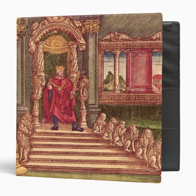 King Solomon on his throne, 1st Edition Binder (Front/Inside)