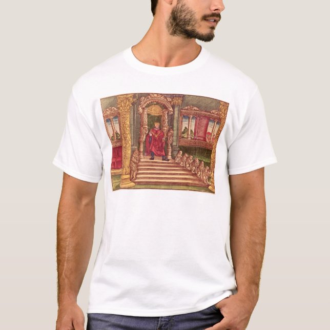 King Solomon on his throne, 1st Edition T-Shirt (Front)