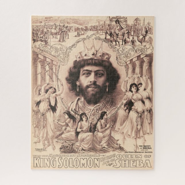 King Solomon Surrounded By Dancing Girls Jigsaw Puzzle (Vertical)