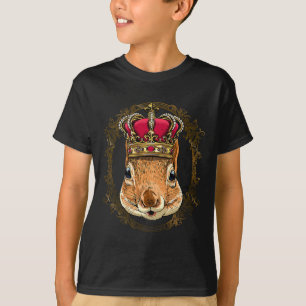 King Squirrel Wearing CrownQueen Squirrel Animal 3 T-Shirt