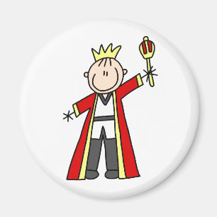 King Stick Figure Magnet