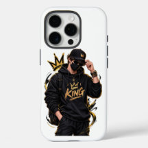 King Streetwear Phone Case – Bold Crown Design 