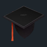 King Text Black Background Stylish Tassel Topper<br><div class="desc">This tassel topper features bold "King" text, ideal for adding a personalized touch to your cap.</div>