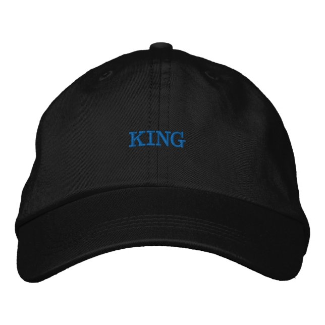 KING Text/Name Personalized Custom Hats & Caps (Front)