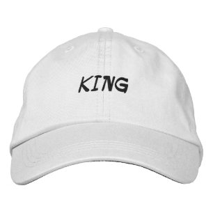 KING Texte imprimé Nom Casquette Casquette brodé
