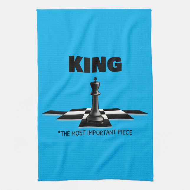 King The Most Important Piece  Kitchen Towel (Vertical)