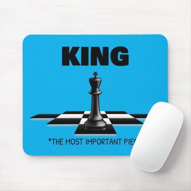 King The Most Important Piece  Mouse Pad (With Mouse)