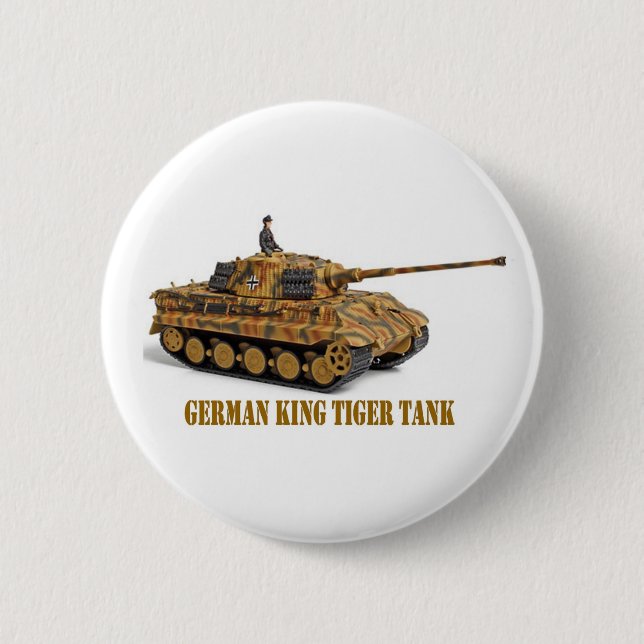 KING TIGER 2 INCH ROUND BUTTON (Front)