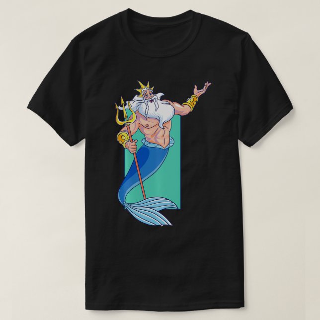 King Triton Portrait  T-Shirt (Design Front)
