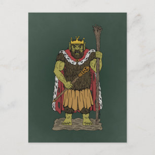 King Troll Postcard