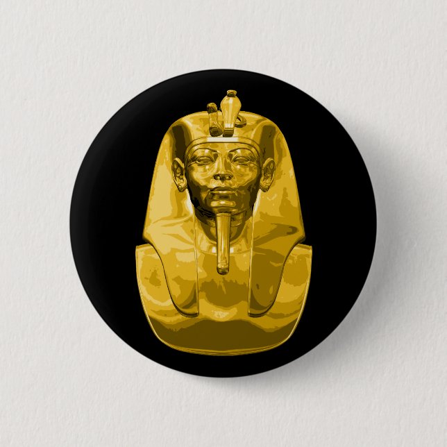 King Tut 2 Inch Round Button (Front)