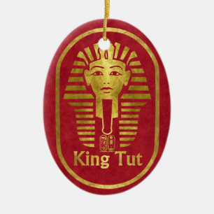 King Tut Ceramic Ornament