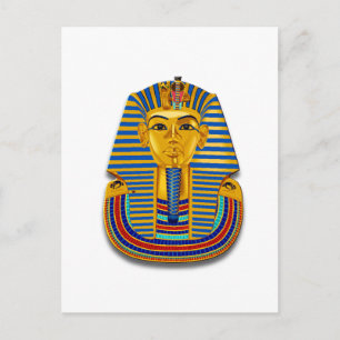 King Tut Mask Postcard