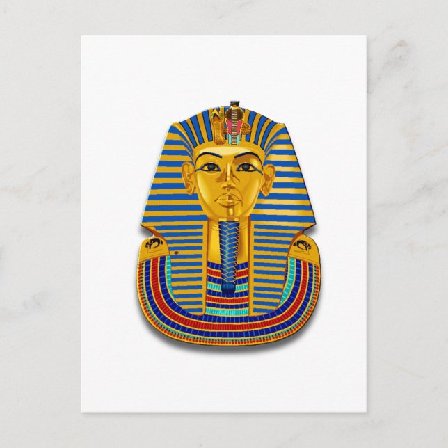 King Tut Mask Postcard (Front)