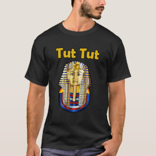 King Tut Pharaoh  Colourful Gold Face Mask  Ancien T-Shirt