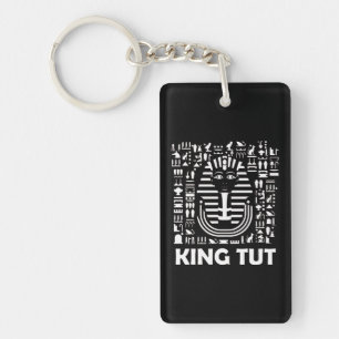 King tut pharaoh egyptian Hieroglyphic Alphabet Keychain