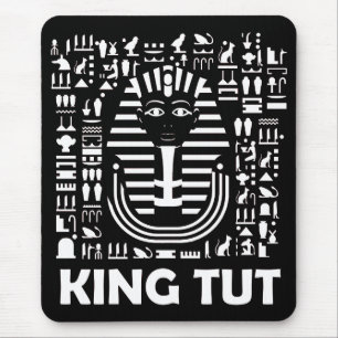King tut pharaoh egyptian Hieroglyphic Alphabet Mouse Pad
