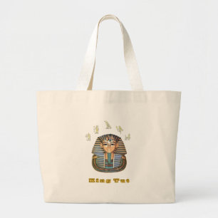 King Tut t-shirt Large Tote Bag