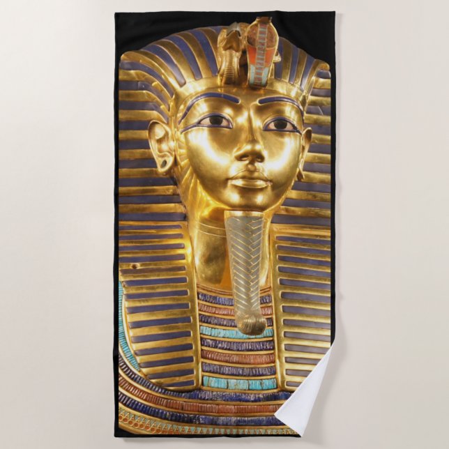 King Tutankamun Beach Towel (Front)