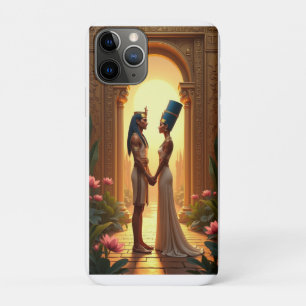 King Tutankhamun and Queen Nefertiti standing iPhone 11 Pro Case