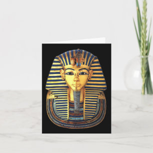 King Tutankhamun, Gold Mask, Egyptian Pharaoh Card