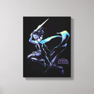 King Valkyrie Illustrated Character Art Canvas Print