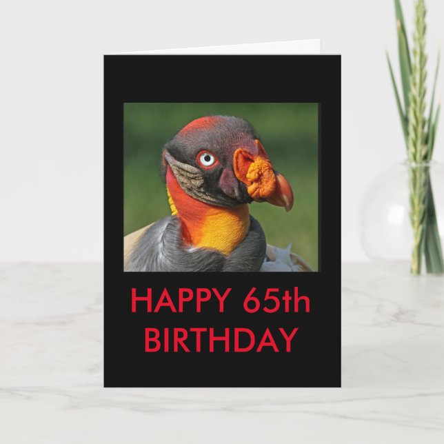 King Vulture - Happy 65th Birthday Card (Front)