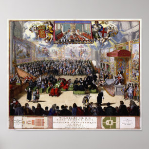 King William III and the House of Commons 1689 Poster