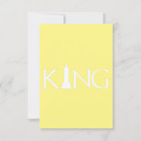 king with chess king piece
