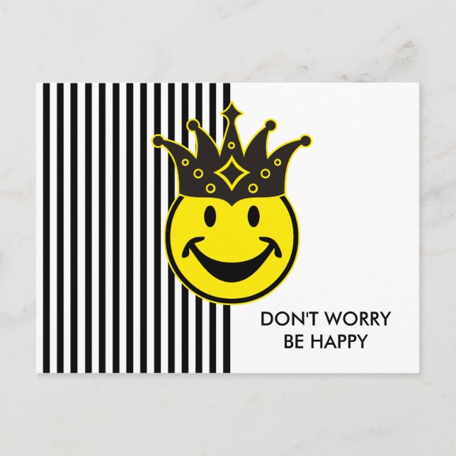 King yellow & stripes + your backg. & idea postcard (Front)