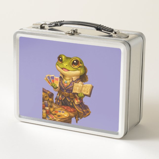 Kingdom Designer Frog Character Metal Lunch Box (Front)