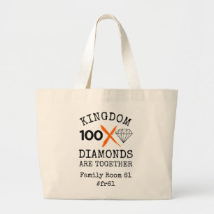 Kingdom Diamonds FR61 Large Tote Bag