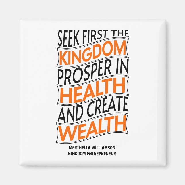 Kingdom Entrepreneur Christian Magnet (Front)