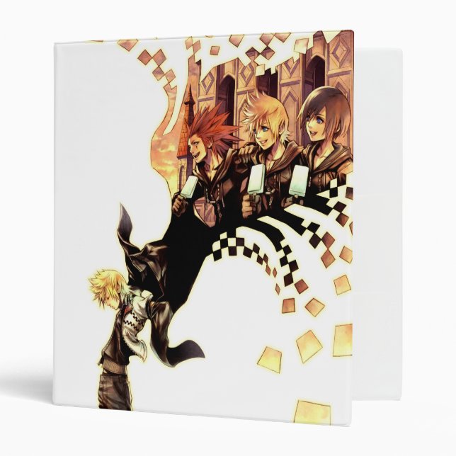Kingdom Hearts: 358/2 Days | Roxas, Axel, & Xion Binder (Front/Inside)