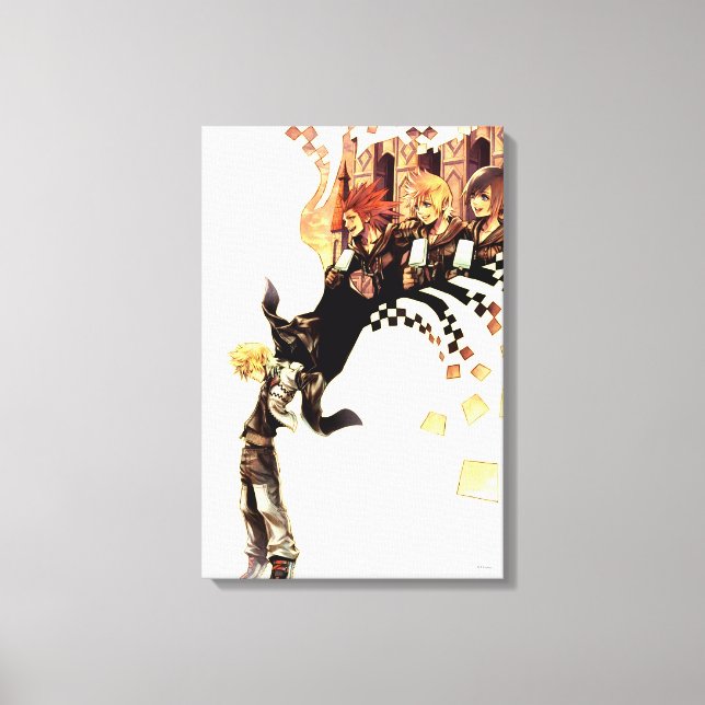 Kingdom Hearts: 358/2 Days | Roxas, Axel, & Xion Canvas Print (Front)