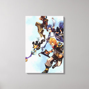 Kingdom Hearts: Birth by Sleep   Main Cast Box Art Canvas Print