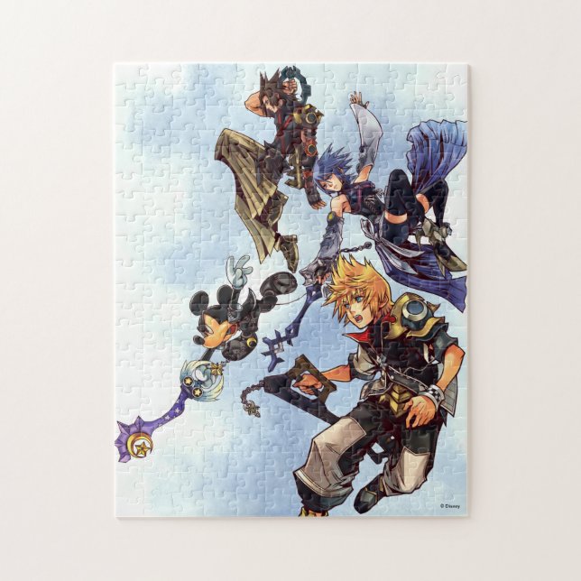 Kingdom Hearts: Birth by Sleep | Main Cast Box Art Jigsaw Puzzle (Vertical)