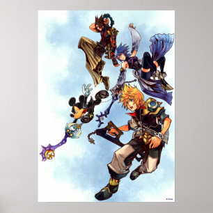 Kingdom Hearts: Birth by Sleep   Main Cast Box Art Poster