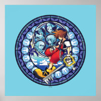 Kingdom Hearts | Blue Stained Glass Key Art