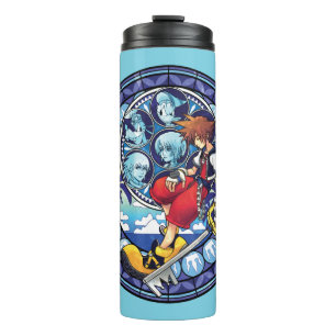 Kingdom Hearts   Blue Stained Glass Key Art Thermal Tumbler