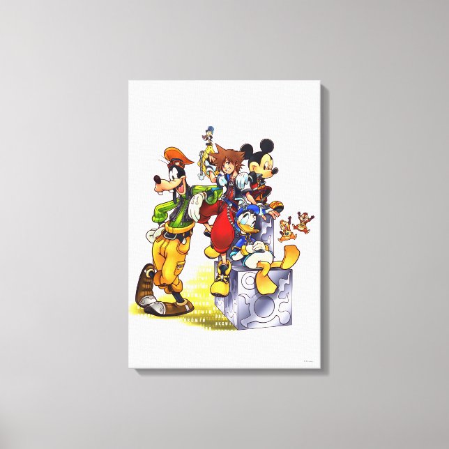 Kingdom Hearts: coded | Group Key Art Canvas Print (Front)