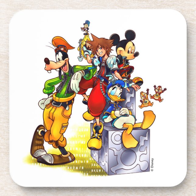 Kingdom Hearts: coded | Group Key Art Coaster (Front)