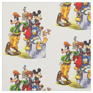 Kingdom Hearts: coded   Group Key Art Fabric