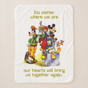 Kingdom Hearts: coded   Group Key Art Sherpa Blanket