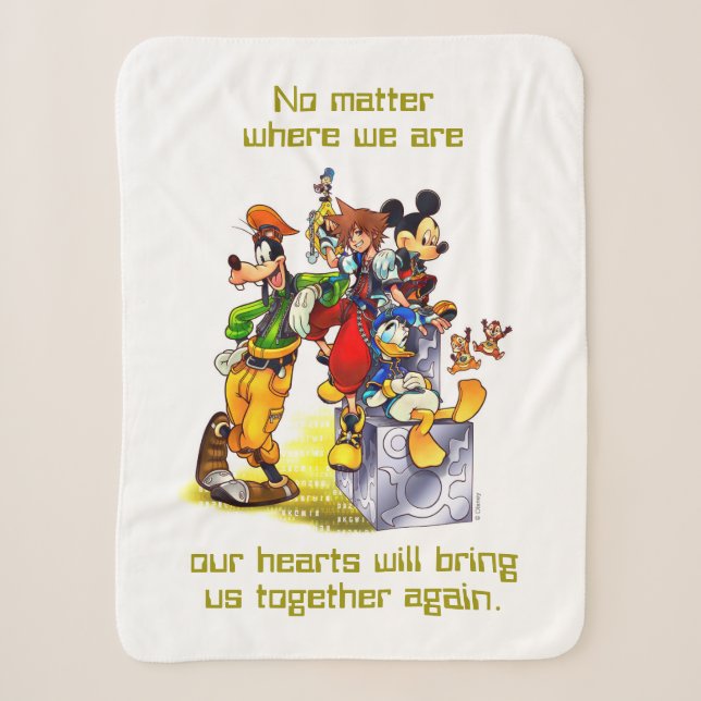 Kingdom Hearts: coded | Group Key Art Sherpa Blanket (Front)